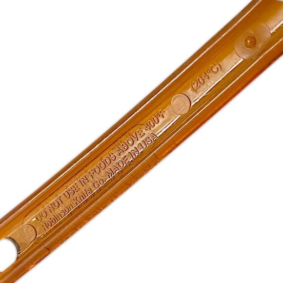 Ultratemp Pie Server Serrated Cake Vintage Translucent Amber Robinson USA Made. - Picture 9 of 16